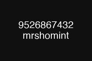 9526867432 mrshomint