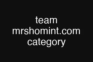 team mrshomint.com category